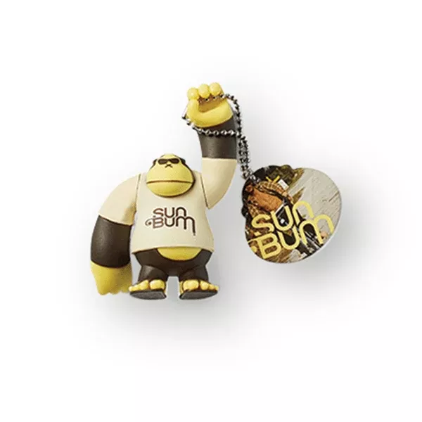 Sun Bum Lucky Bum Figure Keychain