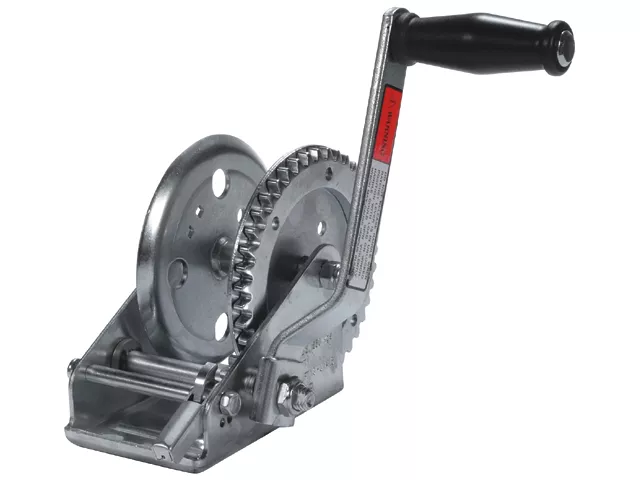 Talamex Medium Galvanized Single-Speed Hand Trailer Winch – 545–815 kg