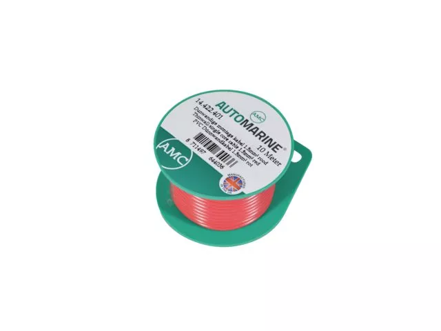 Talamex Thinwall Single Core Cable On Mini Reel 2.5mm² Red (5m)