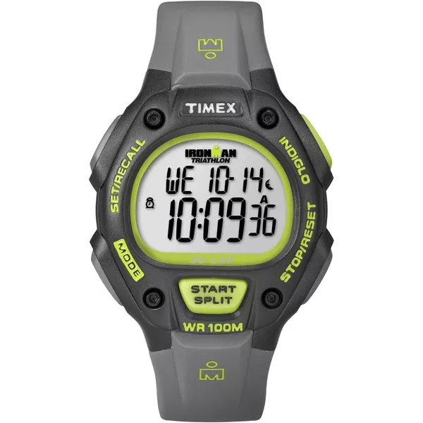 Timex Ironman 30-Lap Full-Size - Grey/Neon Green [T5K692]