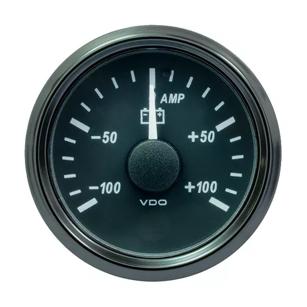 VDO SingleViu 52mm (2-1/16″) Ammeter – 100 AMP [A2C3833070030]