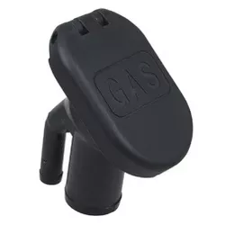 Vented Gas Fill Flip-Top Black Angled