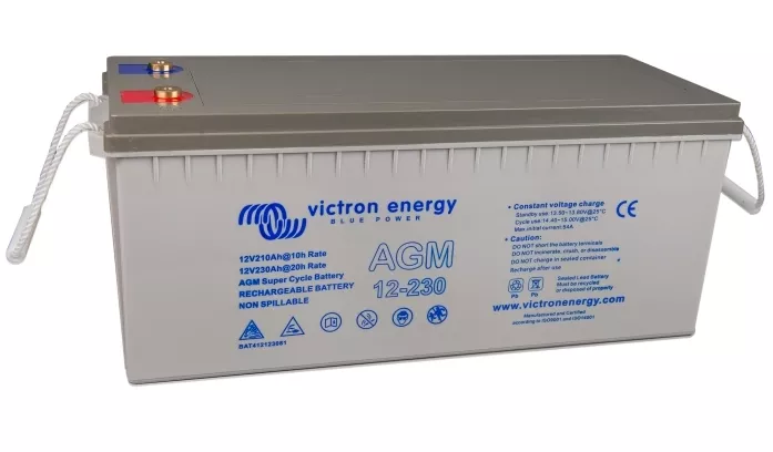 Victron 12V/230Ah AGM Super Cycle Battery (M8) - BAT412123081