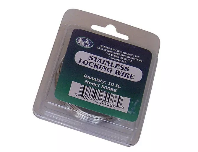 Western Pacific Stainless Steel Locking Wire .032 x 10'