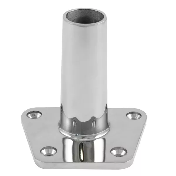 Whitecap 4 Degree Rectangular Base - 316 Stainless Steel - 3-13/16" x 3" [11901SV]