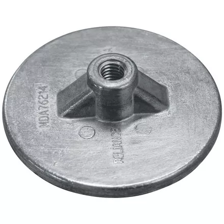 Zinc Anode Round Plate - 90mm